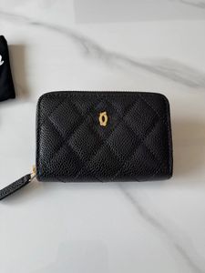 Diseñador Cremallera Monederos Monederos Carteras para mujeres Diseñadores clásicos Lujos Cartera corta Moda Black Cowhidewallet La frontera de la magnificencia y el temperamento