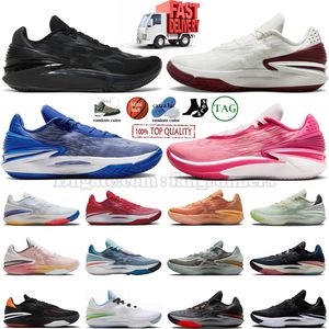 Designer Zoom GT Cut 2 Cuts 1 Chaussures de basket-ball pour hommes et femmes Ghost Black Hyper Pink Crimson Team USA Think Black White Lace-Up Cutsneakers Baskets de sport