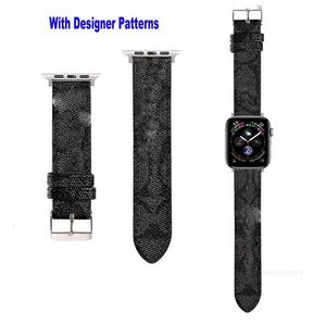 Designer Designer Luxe horlogebandjes Apple Watch Band 41mm 40mm 38mm 45mm mode Lederen Vintage vervangende riem Klassieke bands Gesp iWatch SE Apple Serie