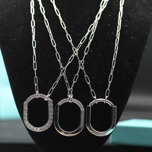 Ontwerper Modeontwerper ketting sieraden ontwerpers slotvorm Verjaardagscadeau Sterling Zilver 925 volwassen ketting oorbel voor trendy dames YK7N