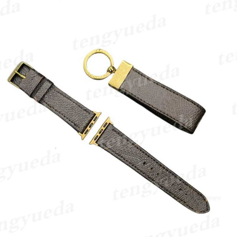 Designer de moda designer pulseiras inteligentes para 38mm 40mm 41mm 42mm 44mm 45mm 49mm relógios banda série 1 2 3 4 5 6 7 8 padrão de impressão de couro pulseira de relógio pulseira de luxo wa