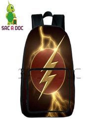 DesignerHero The Flash Backpack Enfants Sacs Sacs Daily Sackepack TEENS GARDES GRIPLES JUSTICE LEAGUE Sacs Gift Bookbag7590173