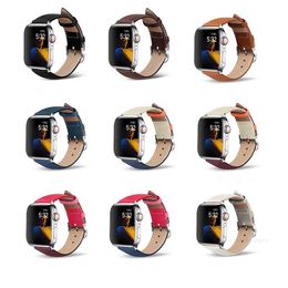 Bracelets de montre de luxe de styliste pour Apple Watch Ultra Band 38 40 41 42 44 45 49 mm, bracelet de montre en cuir pour Iwatch 9 8 7 6 5 4 3 2 1 SE designerIZJ3IZJ3