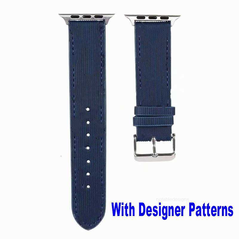 Designer Luxury WatchBands Straps Compatible with Apple WatchBand 38mm 40mm 41mm 42mm 44mm 45mm Designer Retro Leather Band Strap Classic Band Buckle for iWatch Ser