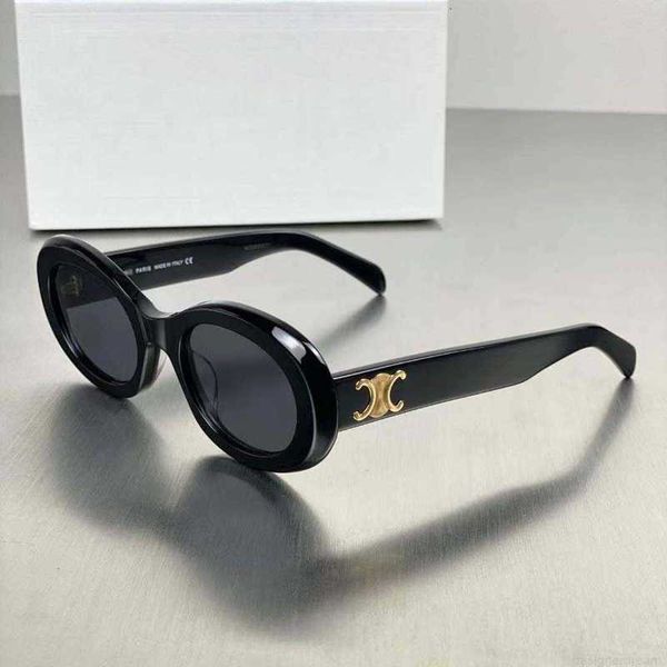 Diseñador para hombre para mujer gafas de sol de diseño gafas de lujo Gafas de moda Sombrilla ovalada Gafas de sol de onda de calor Forma de cristal Sol Paquete completo Gafas luneta radical s