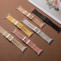 Ontwerper Milanese lusband voor Apple Watch Ultra 49 mm band 8 7 41 mm 45 mm 44 mm 40 mm 42 mm 38 mm Gouden roestvrijstalen armband Fit iwatch-serie 6 4 3 5 se designerXV2BXV2B