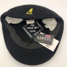 Designerr Beret Kangol Caps Kangol Estilo americano Kangaro Hat de lana real de alta calidad