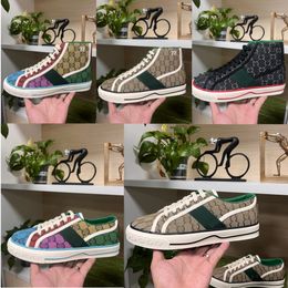 Ontwerpers 1977 Sneaker Luxurys schoen beige blauw gewassen Jacquard denim vrouwen schoenen aas rubber zool geborduurd vintage casual