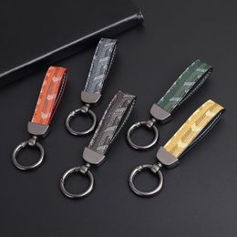 Diseñadores 2023 Anillos de llaveros de amantes de la moda Rings Blue Red Lanyards para anillo Luxury Designer Marca Llave Men Green Green Keyring Mujeres Baletas de hebilla Bolsas Pendiente 03