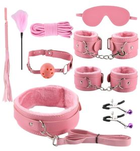 Designers Adult Sex Products Bundle Bound Plux Nine Piece Ensemble d'époux et de femme SM accessoires 947M9406520