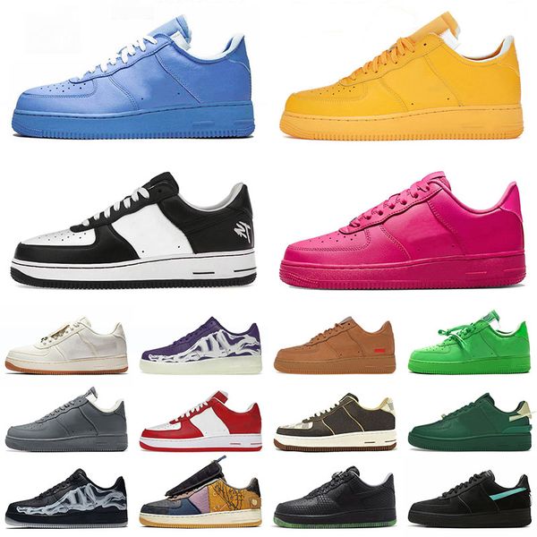 Diseñadores AF Skate Zapatos casuales Terror Squad Low Airforce 1 Entrenadores para hombre Travis Blackout Air Mujeres Off Skeleton Force Cactus Jack One White Sports Sneakers Dhgate