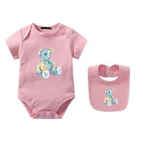 Diseñadores Mameluco para bebés Ropa para bebés recién nacidos Niños 100% algodón Mono Meses Niñas Mamelucos Niños L Diseñador Onesies Niños Ropa de lujo esskids-6 CXD240244