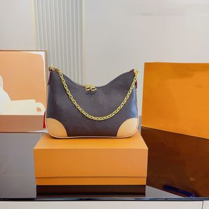 Diseñadores Bolsa Boulogne Bolsas Cadena Crossbody Bag Bolsos de moda para mujer Textura Correa ancha Un hombro Versátil Messenger Tote Mochila para mujeres