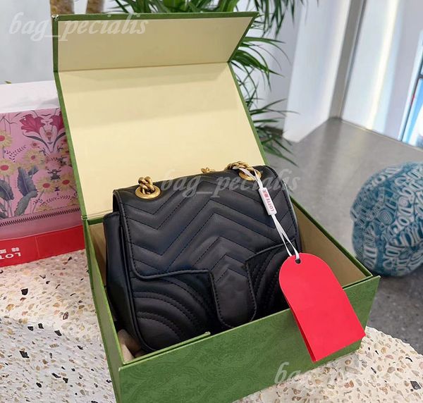 Bolso de diseñadores Mini 18 cm Bolso cruzado de cuero genuino Color Macaron Monederos de piel de becerro Bolso de hombro cruzado Cadena clásica Acolchado Bolsos de embrague para mujer