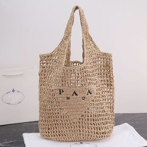 Sac de créateurs Sac fourre-tout Summer Beach Weave Paille Raphia Femmes Hobo Sac à main Lettre Totebag Sacs cosmétiques Bourse Lady Sac de luxe