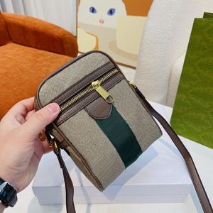 Vrouwen Canvas Lederen Schoudertassen Mobiele Telefoon Messenger Crossbody Tassen Portemonnee Ontwerpers Handtassen Portemonnee