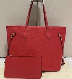 Diseñadores Bolsos Bolso de mano Crossbody Bolso de mujer 2 unids / set con billetera Bolsos de mujer Bolsos grandes compuestos bolso de vago bolso de cinturón bolso de hombro Bolsos de compras rojo M45685