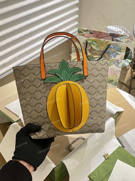 Bolsos de diseñadores Bolso de mano de alta calidad, nunca marrón, bolsos de diseñador de cuero, bolsos de piña, bolso de mujer, bolso de playa, 21cm WYG