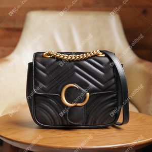 Sacs de créateurs Bags d'épaule femme Marmont Crossbodybodborbag Messenger Sacs Fashion Metallic Chain Sacs Classic Versatiles Femmes Sac 10A Top Quality