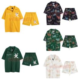 Diseñadores Trajes de playa Trajes de verano Trajes para hombre Fashioo Camisas Pantalones cortos Conjuntos Conjuntos de lujo Ropa deportiva Tamaño S-XL242S