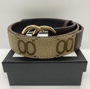 Ceinture de créateurs Ceinture pour hommes Ceinture de mode classique Lettre décontractée Boucle lisse Ceinture en cuir pour hommes Largeur 3,8 cm avec boîte