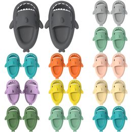 18 heren vrouwen Shark Summer Home Solid Color Paar Ouders Outdoor Cool indoor huishouden grappige slippers gai