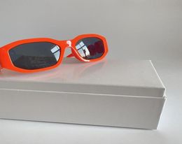 Ontwerpers Big frame zonnebril voor vrouwen onregelmatige zeshoekige modeblazen groen geel oranje klassiek bril 5109094