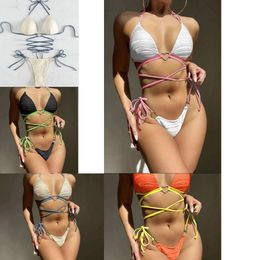 Diseñadores Bikinis Conjuntos Nuevas mujeres atractivas Forma de correa clara Trajes de baño Trajes de baño para damas Ropa de baño Ropa de playa Mujer Trajes de baño Marcas mixtas Traje de baño