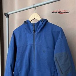 Designers Brand Windbreaker Vestes à capuche veste à capuche masculine Blue Soft Shell Long Scoed Full Full Full 9U0O