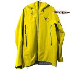 Ontwerpers Brandwindendaar Hooded Jackets Sabre Jacket Men's Yellow Shell Winddichte kap 8D06