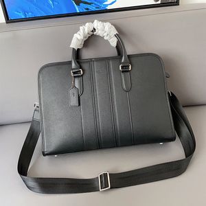 Ontwerpers koffer Luxurys Men Business Bags Pakket Laptop Bag Letter Design Leather Handtas Messenger Capaciteit Schouderhandtassen veelzijdig zeer goed