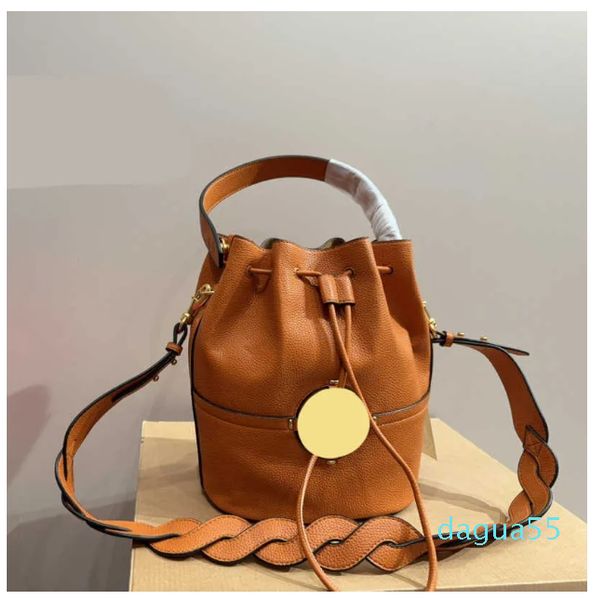 Designers seau épaule femmes en cuir véritable sac à main bandoulière femme sacs à main de haute qualité tissé bandoulière