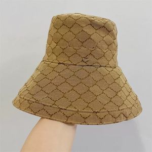 Ontwerpers canvas bucket hoed mode cowboy wide rig hoeden visser klassieke petten voor dames heren groot formaat zon vizier luxe honkbal pet