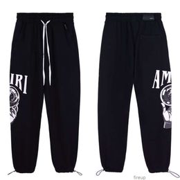 Ontwerpers Casual Broek Herenbroek Joggingbroek Amires High Street Ins Trendy Br Puur Katoen Sportbroek Heren Lente Herfst Dunne Pasvorm Los Trekkoord Vastgebonden Voeten Versa