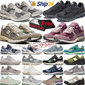 Designer 2002R Casual schoenen Nieuw 2002r Protection Pack Phantom Zwart wit Grijs Marine Roze Paars Wierook Suède ROOD 2002 R Camo Heren Dames Sport Trainer Sneaker met doos