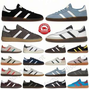 Diseñadores zapatos casuales para hombres para mujeres spezials modelo amarillo escarlata marina marina de aluminio ártico sombra marrón más estilo estilo de color top ballonas de cuero entrenadores