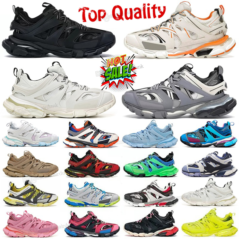 Tasarımcılar Sıradan Ayakkabı Track 3.0 Spor Kekiği Kadınlar Erkek Eğitmenler Paris Üçlü Beyaz Siyah Pembe Gri Bej Turuncu Mavi Platform 3 Erkek 18ss Sport Sneaker 36-45