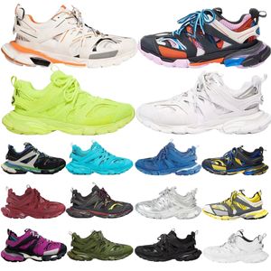 Diseñadores Zapatos casuales Track 3.0 Tess.S Gomma Sneakers Zapato de vestir Paris Hombres Mujeres Triple Blanco Negro Rosa Gris Beige Naranja Azul Plataforma Tracks 3 Sport Sneaker