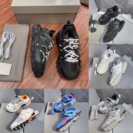 Designers Casual Chaussures Track 3 3.0 Baskets Femmes Hommes Baskets Paris Triple Blanc Noir Rose Gris Beige Orange Bleu Plateforme Sport Sneaker 36-45