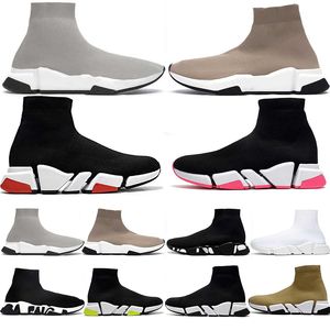 Diseñadores zapatos de calcetín casual 2024 zapatos de envío gratis negro blanco rojo botón blanco amarillo verde rojo gris para hombres mujeres al aire libre entrenadores zapatillas de deporte 36-45