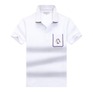 Diseñadores Ropa para hombre Polo Camisa Moda Negocios Casual Deportes Camiseta Correr al aire libre Manga corta Clásico 100 algodón Antiarrugas Hombres Ropa Top Asia Tamaño M 3XL