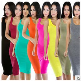 Designers Vêtements Femmes 2021 mode robes décontractées pour gilet jupe multi couleur fesse robe serrée discothèque jupe