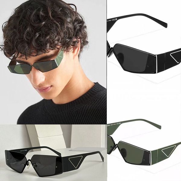 Lunettes de soleil à monture rectangulaire cool pour hommes et femmes, lunettes de soleil de tir de rue disponibles en plusieurs couleurs avec étui de protection SPR59Z
