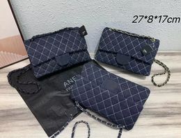 Diseñadores Bolsas Crossbody para mujer Luxury Diamond Lattice Classic Flap Cf Bag Bags Bolsos de bolso Purso Bolsos de hombro bolsas Bolsas de 27 cm Billeteras