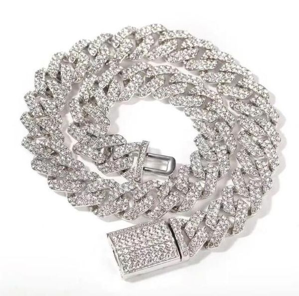 Designers Collier Cubain Or Argent Luxe Brillant Diamant Colliers Hip Hop style masculin mode charme accessoire collier Vente Chaude pour femmes et hommes