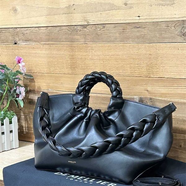 Diseñadores Demelier Clowhide Cloud Crossbodybag Hobo Nuevo bolso de cadena de mano de hombro plisado para mujeres