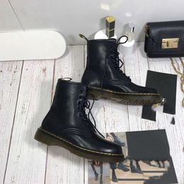 Designers Dupe bottes en cuir femmes cuir de vachette bottine mode plate-forme talon épais cravate sangles chaussons boîte d'origine