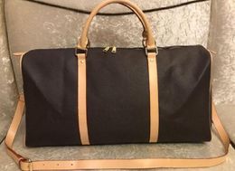 Ontwerpers Fashion Duffel Luxe Men Femme de Voyage en Cuir Main de Grande Capacit Portez Sur Bagages Sac Week-end Nuit Avec Serrure