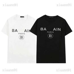 Ontwerpers Mode Luxe Nieuwe klassieke Balman T-shirt klassieke Goud stempelen gedrukte brief Balman TShirts Mode Heren en Vrouwen Casual Merk Brief paar tshirt