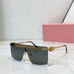 Designers Lunettes de soleil à la mode MUMU50 acétate métallique sans cadre connecté de grandes verres anti-rayonnement et lunettes de soleil polarisées UV